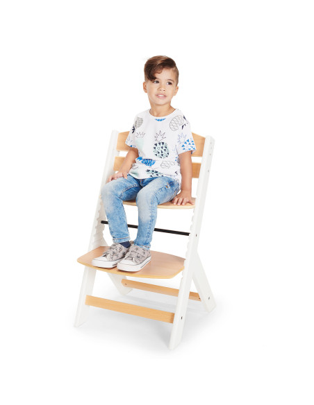 KinderKraft ст.за хр. ENOCK дървено/сиви крака KKKENOCGRY