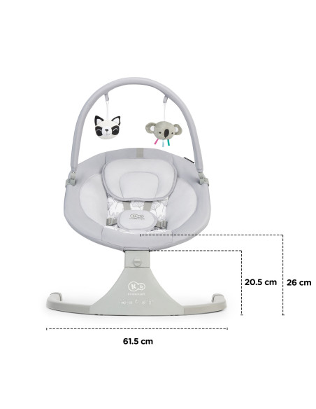 KinderKraft люлка LULI сива KKBLULIGRY