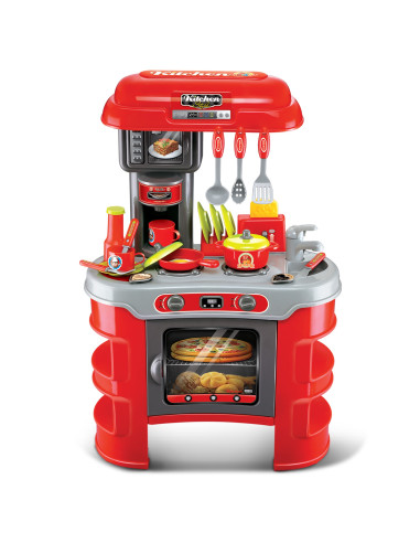 Детска комплект кухня 008-908A червена