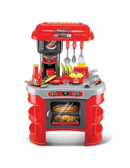 Детска комплект кухня 008-908A червена