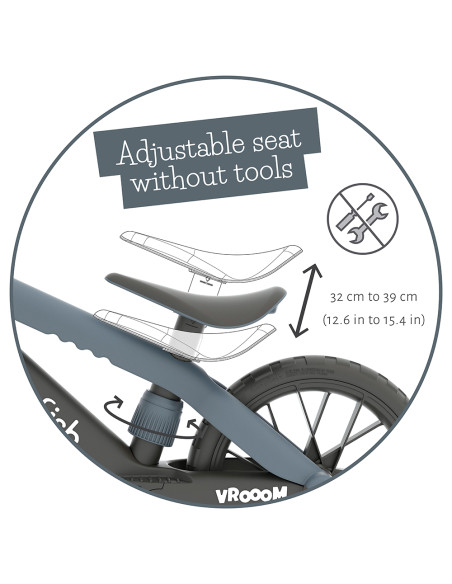 Chillafish BMXie VROOM CPMX05ANT колело за баланс Anthracite