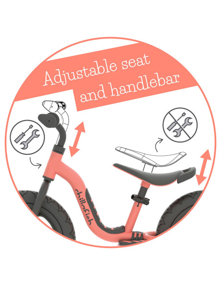 Chillafish Charlie SPORT 12" RS CPCH06FLA колело за баланс Flamingo