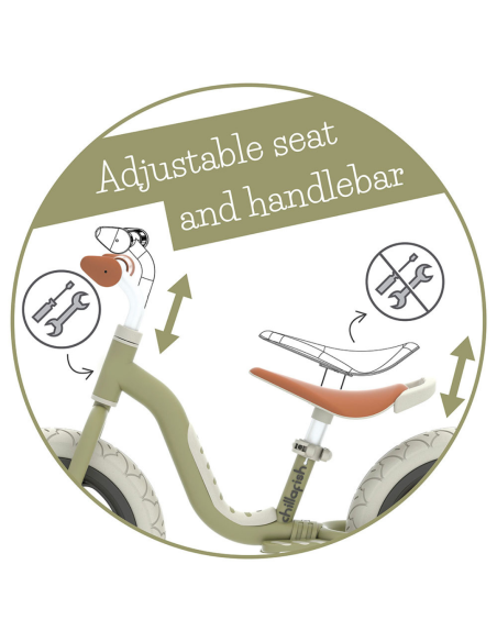 Chillafish Charlie LUX CPCH05OLI колело за баланс Olive