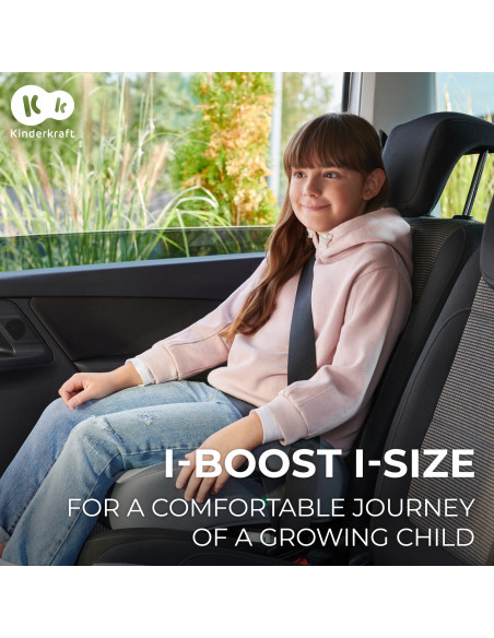 KinderKraft I-BOOST бустерна седалка за кола GREY