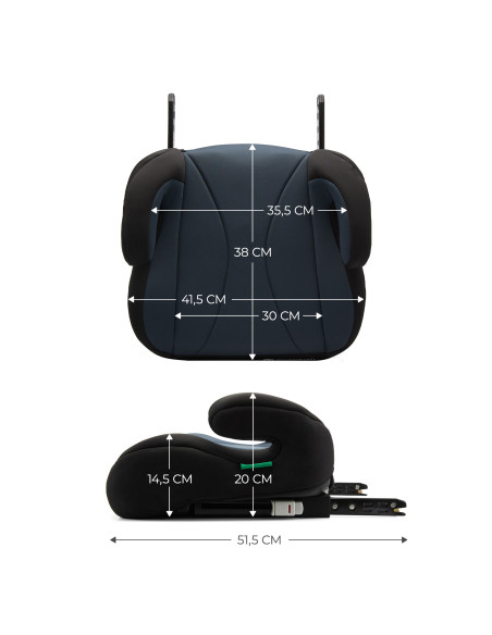 KinderKraft I-BOOST бустерна седалка за кола BLACK