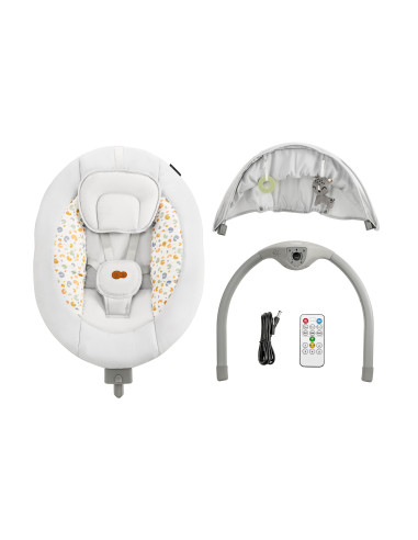 Kinderkraft люлка LUMI 2 light grey