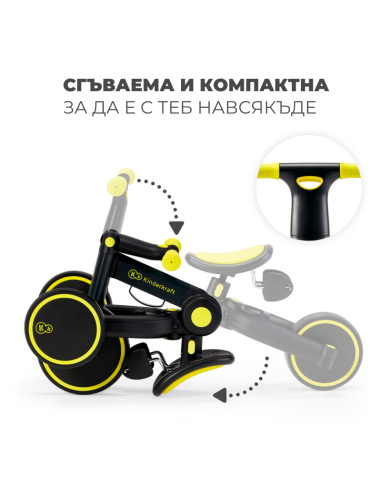Kinderkraft триколка 3в1 4TRIKE blue