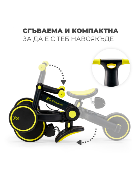 Kinderkraft триколка 3в1 4TRIKE blue