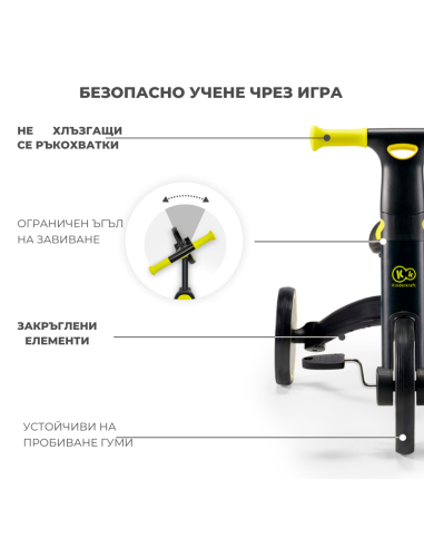 Kinderkraft триколка 3в1 4TRIKE blue