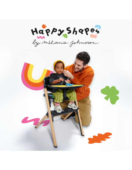 Kinderkraft LIVY столче за хранене + CALMEE шезлонг HAPPY SHAPES