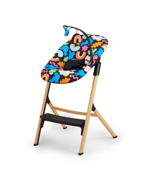 Kinderkraft LIVY столче за хранене + CALMEE шезлонг HAPPY SHAPES