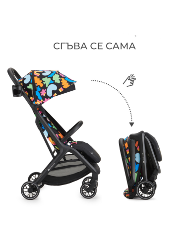 Kinderkraft NUBI 2 бебешка количка HAPPY SHAPES