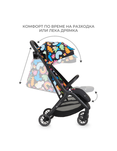 Kinderkraft NUBI 2 бебешка количка HAPPY SHAPES