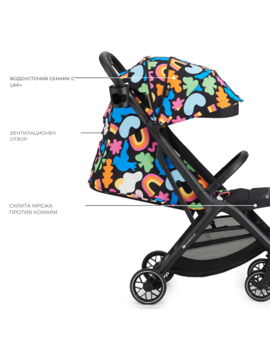 Kinderkraft NUBI 2 бебешка количка HAPPY SHAPES