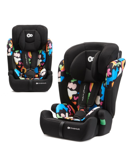 Kinderkraft столче за кола COMFORT UP i-Size HAPPY SHAPES
