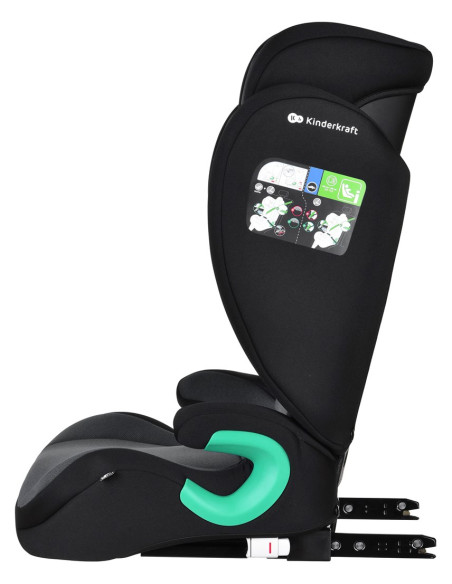 Kinderkraft столче за кола JUNIOR FIX 2 i-Size GRAPHITE BLACK