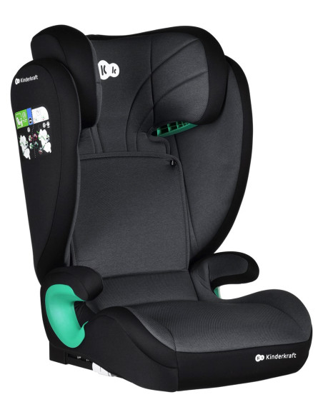 Kinderkraft столче за кола JUNIOR FIX 2 i-Size GRAPHITE BLACK