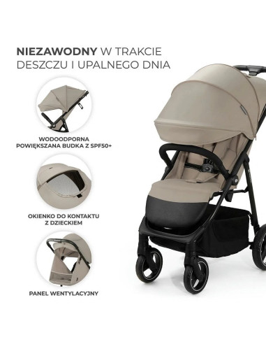 Kinderkraft TRIG 3 бебешка количка STONE BEIGE