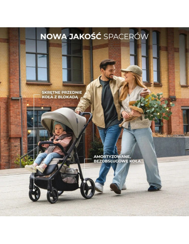 Kinderkraft TRIG 3 бебешка количка STONE BEIGE