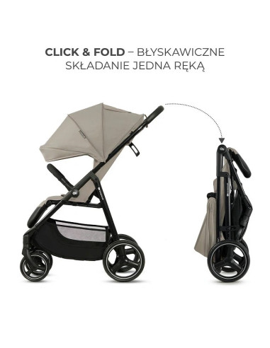 Kinderkraft TRIG 3 бебешка количка STONE BEIGE