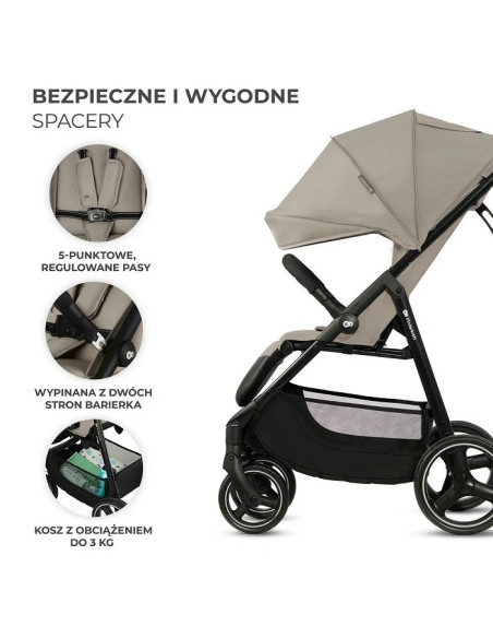 Kinderkraft TRIG 3 бебешка количка STONE BEIGE