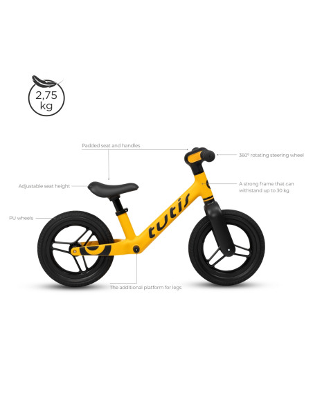 Tutis колело за баланс ЖЪЛТО