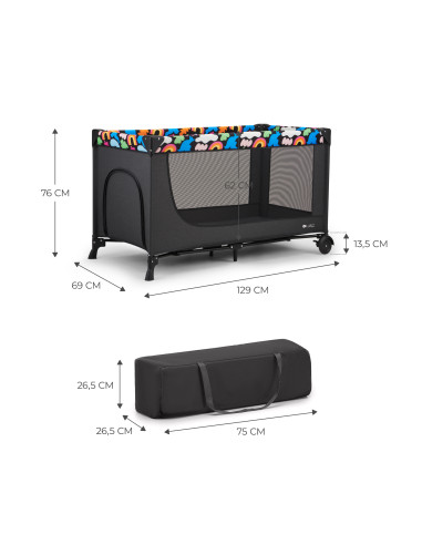 KinderKraft JOY 2 HAPPY SHAPES бебешка кошара