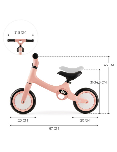 KinderKraft Tove колело за баланс ROSE PINK KRTOVE00PNK0000