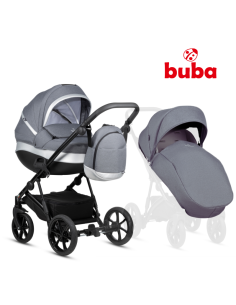 Buba ZAZA2 2в1 бебешка количка 021 Dark Grey