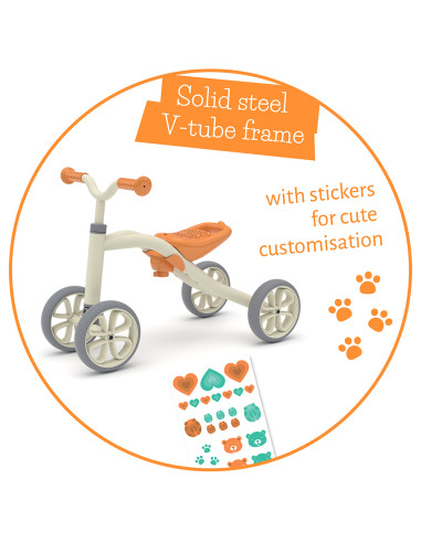 Chillafish Quadie CPQD01GRE играчка за яздене GREY