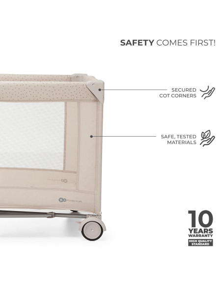 Kinderkraft JOY SIMPLE 2 бебешка кошара BEIGE