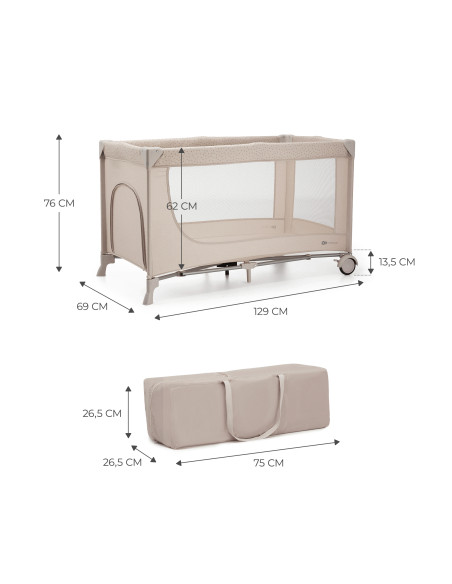 Kinderkraft JOY SIMPLE 2 бебешка кошара BEIGE
