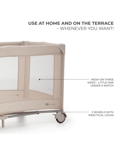 Kinderkraft JOY SIMPLE 2 бебешка кошара BEIGE