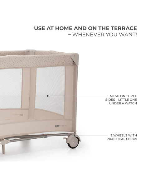 Kinderkraft JOY SIMPLE 2 бебешка кошара BEIGE