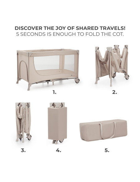 Kinderkraft JOY SIMPLE 2 бебешка кошара BEIGE