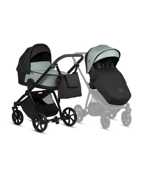 Tutis MIO 3+ Leather бебешка количка 2в1 039 Sage