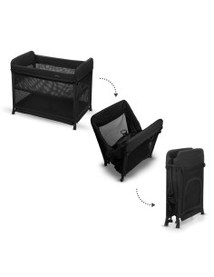 Kinderkraft MOON DREAM бебешка кошара BLACK 2