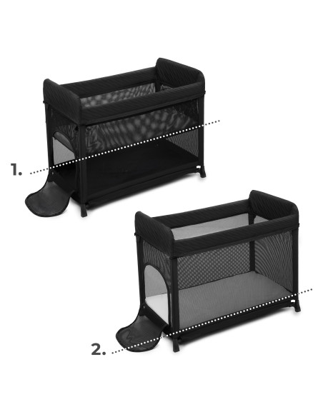 Kinderkraft MOON DREAM бебешка кошара BLACK