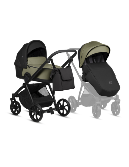 Tutis MIO 3+ Leather бебешка количка 2в1 025 Olive