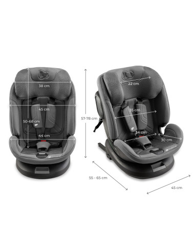 Kinderkraft XPEDITION 3 столче за кола i-Size GREY