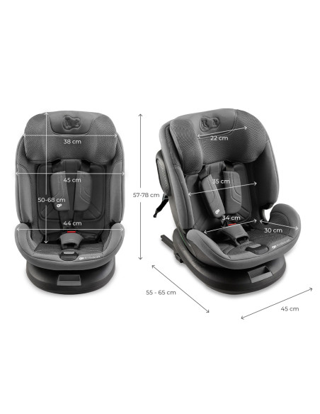 Kinderkraft XPEDITION 3 столче за кола i-Size GREY