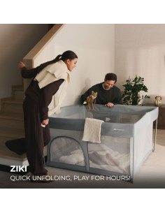 Kinderkraft ZIKI кошара за игра GREY 2