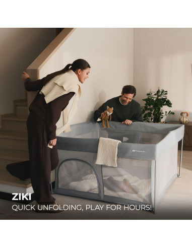 Kinderkraft ZIKI кошара за игра GREY