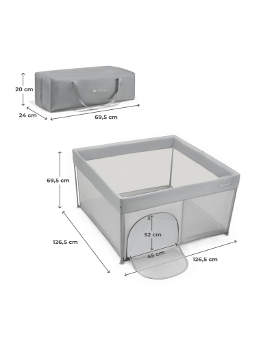 Kinderkraft ZIKI кошара за игра GREY