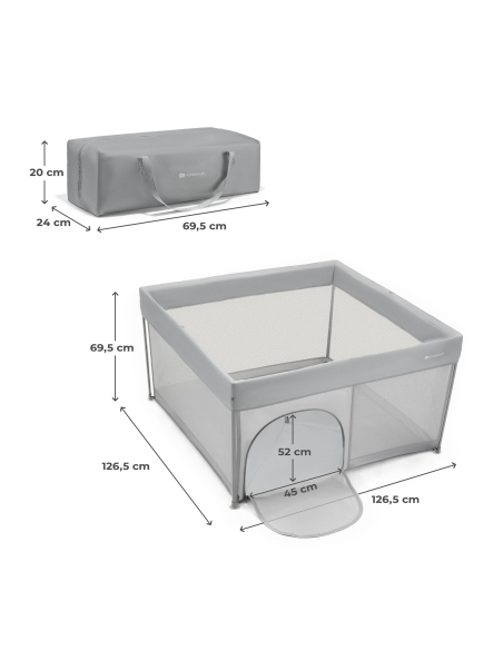 Kinderkraft ZIKI кошара за игра GREY