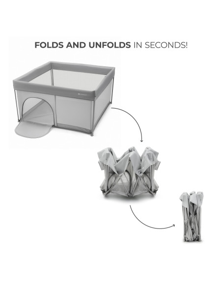 Kinderkraft ZIKI кошара за игра GREY