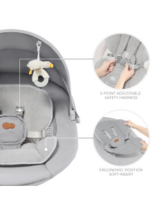 Kinderkraft TULSY шезлонг GREY 2