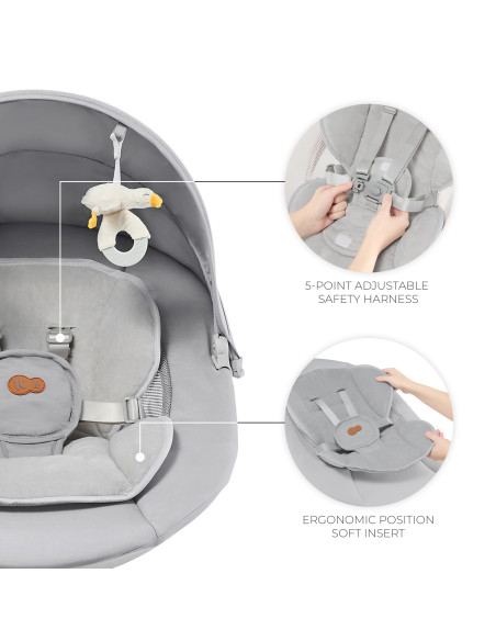 Kinderkraft TULSY шезлонг GREY