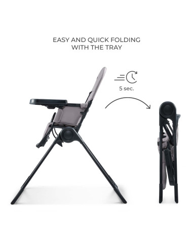 Kinderkraft BINCI столче за хранене GREY