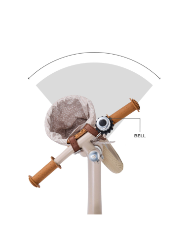 Kinderkraft RAPID 2 колело за баланс BIZUU BEIGE